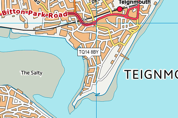 TQ14 8BY map - OS VectorMap District (Ordnance Survey) TQ14 8BY map - OS VectorMap District (Ordnance Survey)