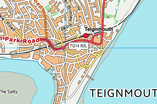 TQ14 8DL map - OS VectorMap District (Ordnance Survey) TQ14 8DL map - OS VectorMap District (Ordnance Survey)