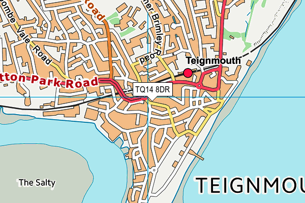 TQ14 8DR map - OS VectorMap District (Ordnance Survey)