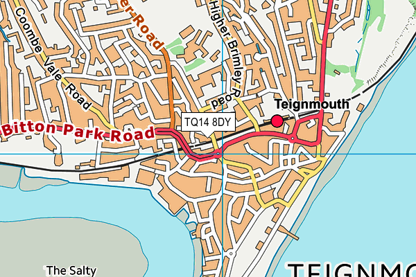 TQ14 8DY map - OS VectorMap District (Ordnance Survey) TQ14 8DY map - OS VectorMap District (Ordnance Survey)