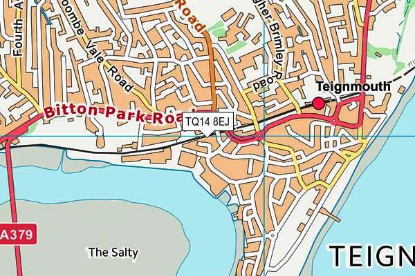 TQ14 8EJ map - OS VectorMap District (Ordnance Survey) TQ14 8EJ map - OS VectorMap District (Ordnance Survey)