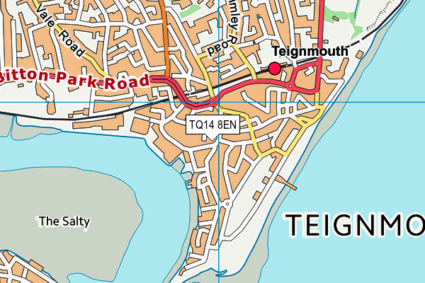 TQ14 8EN map - OS VectorMap District (Ordnance Survey) TQ14 8EN map - OS VectorMap District (Ordnance Survey)