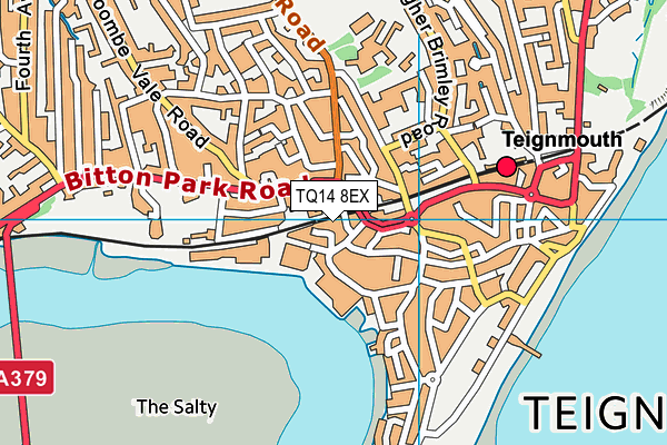 TQ14 8EX map - OS VectorMap District (Ordnance Survey) TQ14 8EX map - OS VectorMap District (Ordnance Survey)