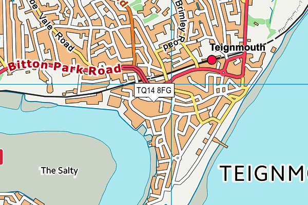 TQ14 8FG map - OS VectorMap District (Ordnance Survey) TQ14 8FG map - OS VectorMap District (Ordnance Survey)