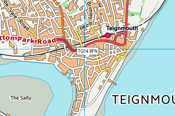 TQ14 8FN map - OS VectorMap District (Ordnance Survey) TQ14 8FN map - OS VectorMap District (Ordnance Survey)