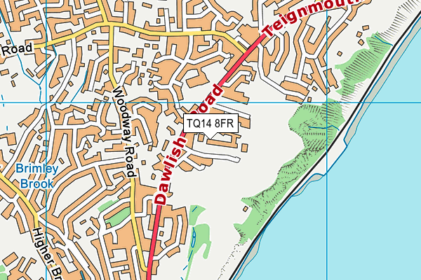 TQ14 8FR map - OS VectorMap District (Ordnance Survey) TQ14 8FR map - OS VectorMap District (Ordnance Survey)