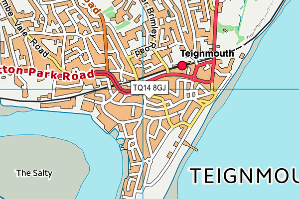 TQ14 8GJ map - OS VectorMap District (Ordnance Survey) TQ14 8GJ map - OS VectorMap District (Ordnance Survey)
