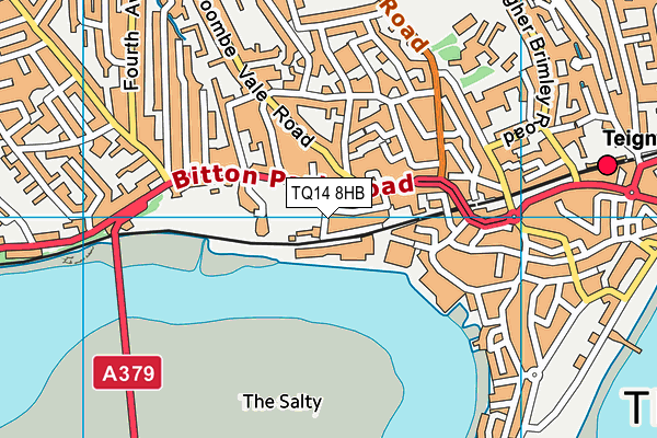 TQ14 8HB map - OS VectorMap District (Ordnance Survey) TQ14 8HB map - OS VectorMap District (Ordnance Survey)