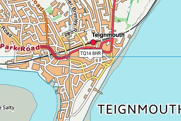 TQ14 8HR map - OS VectorMap District (Ordnance Survey)