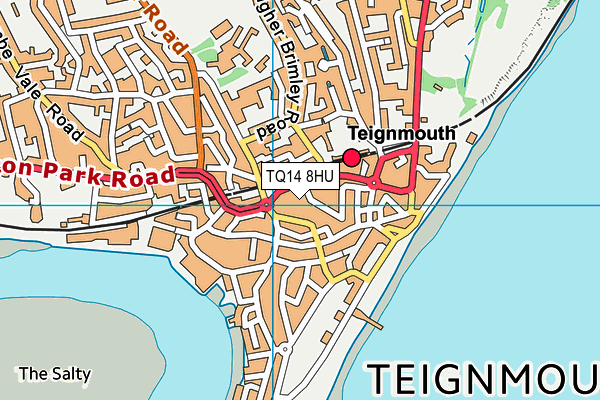 TQ14 8HU map - OS VectorMap District (Ordnance Survey)