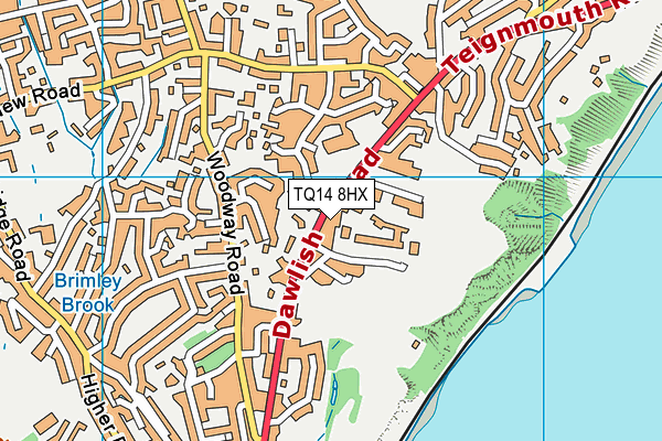TQ14 8HX map - OS VectorMap District (Ordnance Survey) TQ14 8HX map - OS VectorMap District (Ordnance Survey)