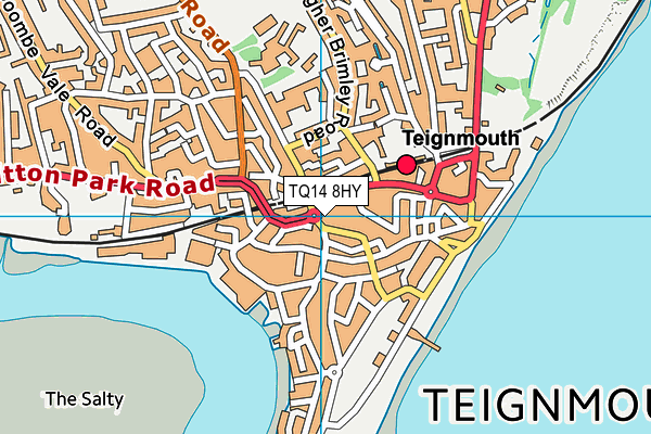 TQ14 8HY map - OS VectorMap District (Ordnance Survey)