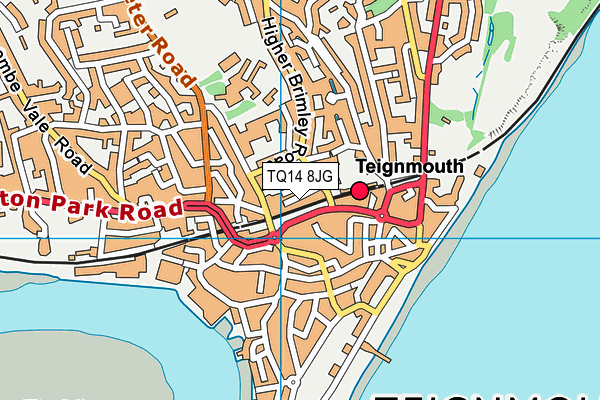 TQ14 8JG map - OS VectorMap District (Ordnance Survey) TQ14 8JG map - OS VectorMap District (Ordnance Survey)