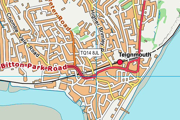TQ14 8JL map - OS VectorMap District (Ordnance Survey) TQ14 8JL map - OS VectorMap District (Ordnance Survey)