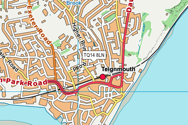 TQ14 8LN map - OS VectorMap District (Ordnance Survey) TQ14 8LN map - OS VectorMap District (Ordnance Survey)