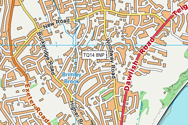 TQ14 8NP map - OS VectorMap District (Ordnance Survey) TQ14 8NP map - OS VectorMap District (Ordnance Survey)