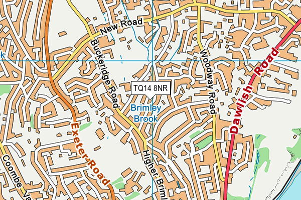 TQ14 8NR map - OS VectorMap District (Ordnance Survey) TQ14 8NR map - OS VectorMap District (Ordnance Survey)