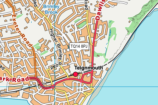 TQ14 8PJ map - OS VectorMap District (Ordnance Survey) TQ14 8PJ map - OS VectorMap District (Ordnance Survey)