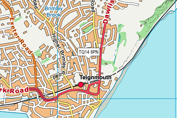 TQ14 8PN map - OS VectorMap District (Ordnance Survey) TQ14 8PN map - OS VectorMap District (Ordnance Survey)