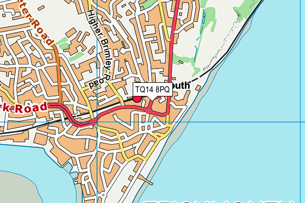 TQ14 8PQ map - OS VectorMap District (Ordnance Survey)