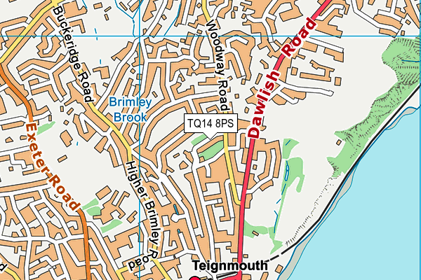 TQ14 8PS map - OS VectorMap District (Ordnance Survey) TQ14 8PS map - OS VectorMap District (Ordnance Survey)