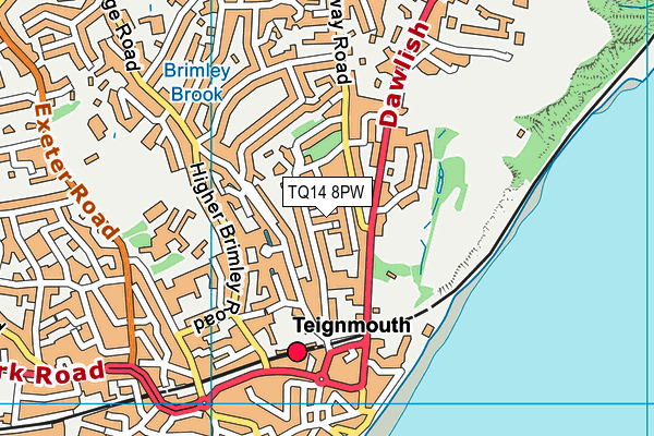 TQ14 8PW map - OS VectorMap District (Ordnance Survey) TQ14 8PW map - OS VectorMap District (Ordnance Survey)