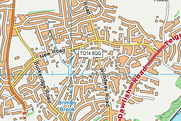 TQ14 8QQ map - OS VectorMap District (Ordnance Survey) TQ14 8QQ map - OS VectorMap District (Ordnance Survey)