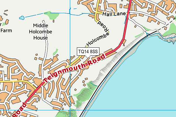 TQ14 8SS map - OS VectorMap District (Ordnance Survey) TQ14 8SS map - OS VectorMap District (Ordnance Survey)