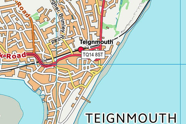 TQ14 8ST map - OS VectorMap District (Ordnance Survey) TQ14 8ST map - OS VectorMap District (Ordnance Survey)