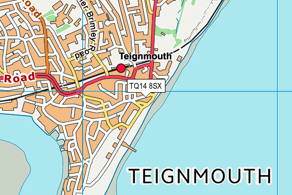 TQ14 8SX map - OS VectorMap District (Ordnance Survey) TQ14 8SX map - OS VectorMap District (Ordnance Survey)