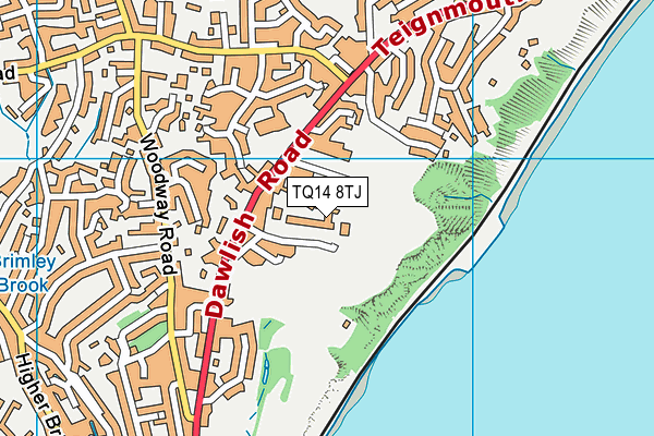 TQ14 8TJ map - OS VectorMap District (Ordnance Survey) TQ14 8TJ map - OS VectorMap District (Ordnance Survey)