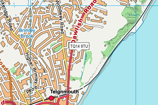 TQ14 8TU map - OS VectorMap District (Ordnance Survey) TQ14 8TU map - OS VectorMap District (Ordnance Survey)