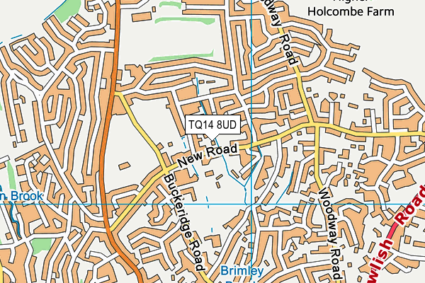 TQ14 8UD map - OS VectorMap District (Ordnance Survey) TQ14 8UD map - OS VectorMap District (Ordnance Survey)
