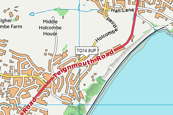 TQ14 8UP map - OS VectorMap District (Ordnance Survey) TQ14 8UP map - OS VectorMap District (Ordnance Survey)