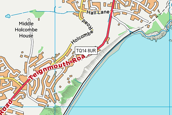 TQ14 8UR map - OS VectorMap District (Ordnance Survey) TQ14 8UR map - OS VectorMap District (Ordnance Survey)