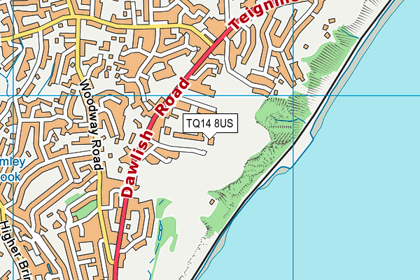 TQ14 8US map - OS VectorMap District (Ordnance Survey) TQ14 8US map - OS VectorMap District (Ordnance Survey)
