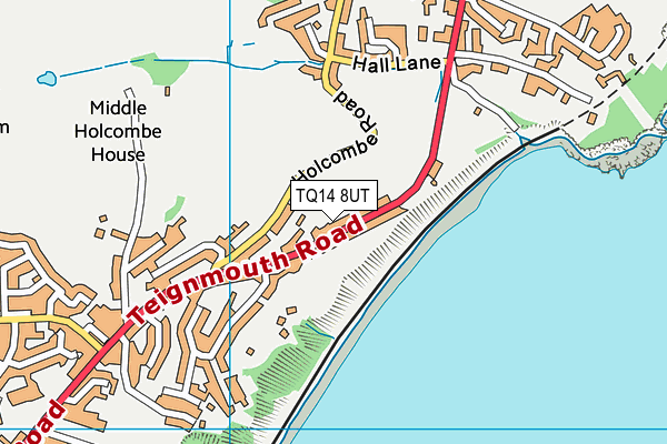 TQ14 8UT map - OS VectorMap District (Ordnance Survey) TQ14 8UT map - OS VectorMap District (Ordnance Survey)