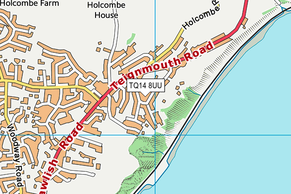 TQ14 8UU map - OS VectorMap District (Ordnance Survey) TQ14 8UU map - OS VectorMap District (Ordnance Survey)