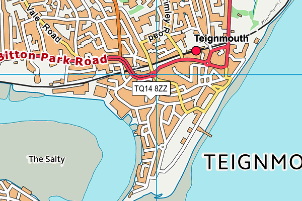 TQ14 8ZZ map - OS VectorMap District (Ordnance Survey) TQ14 8ZZ map - OS VectorMap District (Ordnance Survey)