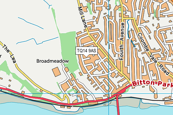 TQ14 9AS map - OS VectorMap District (Ordnance Survey) TQ14 9AS map - OS VectorMap District (Ordnance Survey)