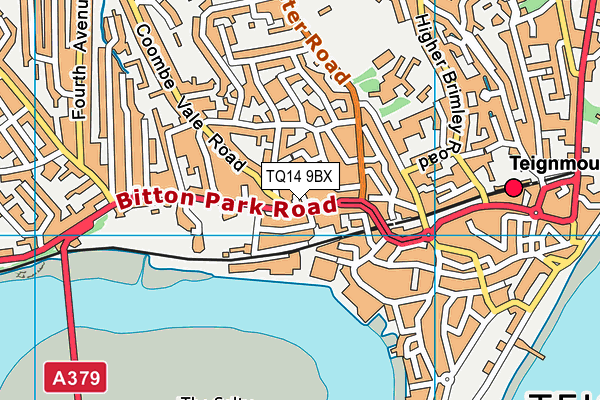 TQ14 9BX map - OS VectorMap District (Ordnance Survey) TQ14 9BX map - OS VectorMap District (Ordnance Survey)