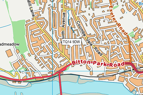 TQ14 9DW map - OS VectorMap District (Ordnance Survey) TQ14 9DW map - OS VectorMap District (Ordnance Survey)