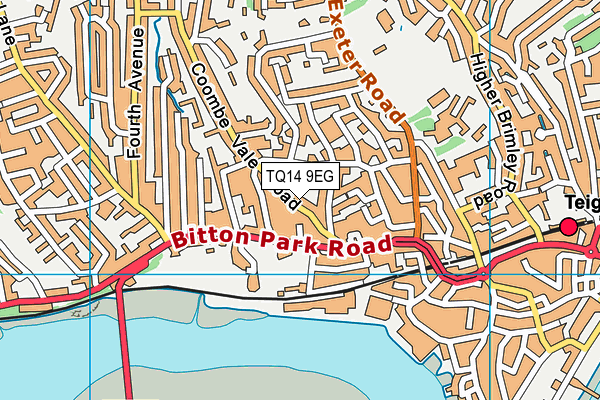 TQ14 9EG map - OS VectorMap District (Ordnance Survey) TQ14 9EG map - OS VectorMap District (Ordnance Survey)