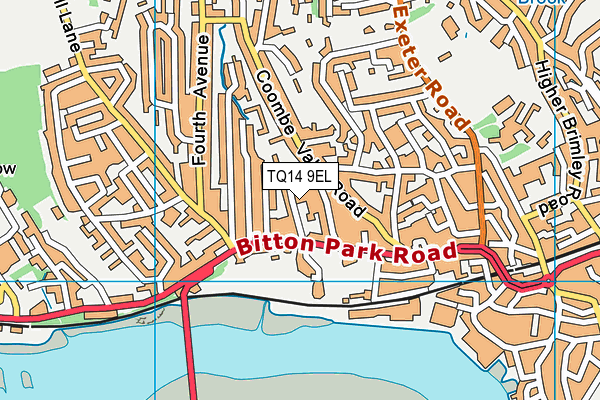 TQ14 9EL map - OS VectorMap District (Ordnance Survey) TQ14 9EL map - OS VectorMap District (Ordnance Survey)