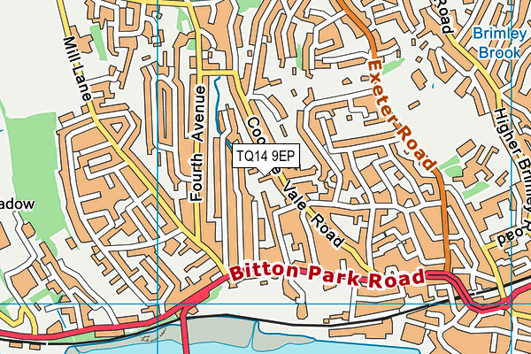 TQ14 9EP map - OS VectorMap District (Ordnance Survey) TQ14 9EP map - OS VectorMap District (Ordnance Survey)