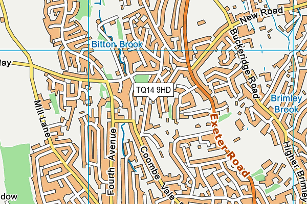 TQ14 9HD map - OS VectorMap District (Ordnance Survey) TQ14 9HD map - OS VectorMap District (Ordnance Survey)