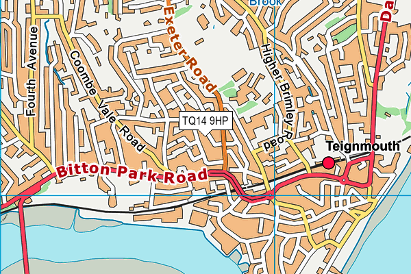 TQ14 9HP map - OS VectorMap District (Ordnance Survey)