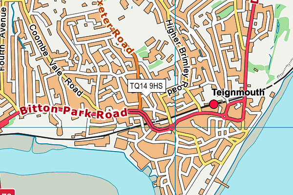 TQ14 9HS map - OS VectorMap District (Ordnance Survey) TQ14 9HS map - OS VectorMap District (Ordnance Survey)