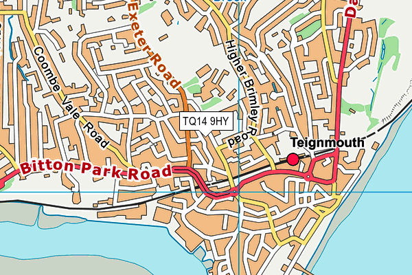TQ14 9HY map - OS VectorMap District (Ordnance Survey)