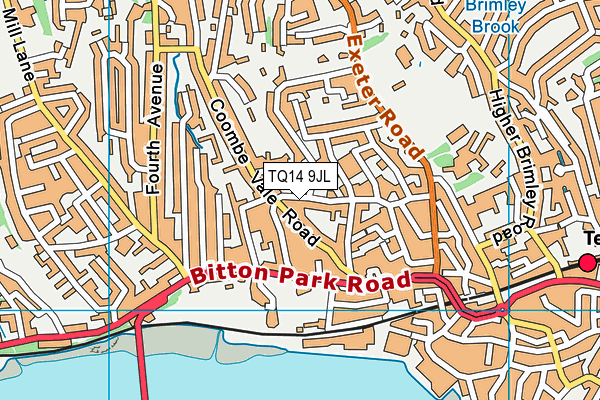 TQ14 9JL map - OS VectorMap District (Ordnance Survey) TQ14 9JL map - OS VectorMap District (Ordnance Survey)